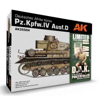 AK Models - 1/35 DEUTSCHES AFRIKA KORPS PZ.KPFW.IV AUSF.D D.A.K.