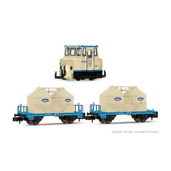 Arnold - 1/160 SODAWERK STASSFURT, ASF SHUNTING, 2 X UCS SILO, EP. V