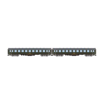Arnold - 1/160 RENFE 5000 COACHES, 2U BB4, OLD BELLOWS, GREEN, IV