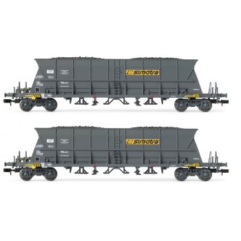 Arnold - 1/160 SNCF 2-P 4-AXLE COAL HOPPER WAG FAOOS SIMOTRA (1/24) *
