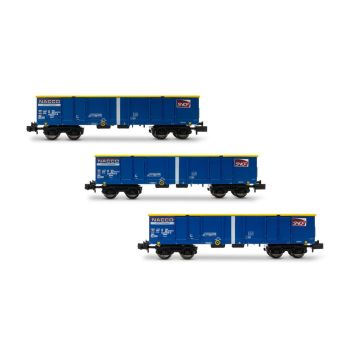 Arnold - 1/160 SNCF 3-P EAMNOS OPEN WAGONS VI