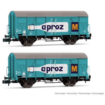 Arnold - 1/160 SBB, 2-UNIT GESLOTEN WAGON GS ""APROZ"" (05/25)*