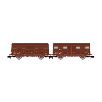 Arnold - 1/160 RENFE GS WAGONS 2U, BROWN, 1 RED TL, IV