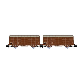 Arnold - 1/160 DR GS WAGONS 2U, BROWN, 1 RED TL, IV