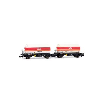 Arnold - 1/160 SNCF GAS TANK 2U, ""AGA PROGAS"", WHITE, IV