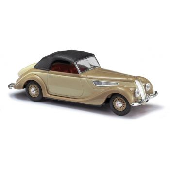 Busch - 1/87 Bmw 327 Cabrio Braun Geschlossen 1952 (6/22) *ba40291