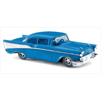 Busch - 1/87 CHEVROLET BEL AIR BLAU 1957 (4/24) *