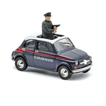 Busch - 1/87 FIAT 500 CARABINIERI 2 FIGURE