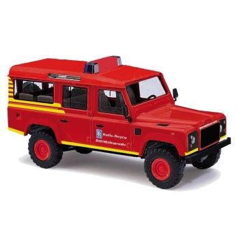 Busch - 1/87 LAND ROVER DEFENDER BETRIEBSFEUERWEHR 1983 (2/23) *