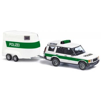 Busch - 1/87 Landrover Discovery Polizei Anhanger 1998 (6/22) *ba51936