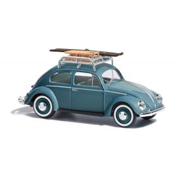 Busch - 1/87 Vw Kafer Brezelfenster Dachtrager 1952 (10/22) *ba52911