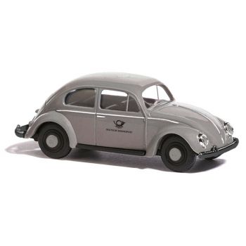 Busch - 1/87 VW KAFER OVALFENSTER GRAU DBP 1955 (4/23) *