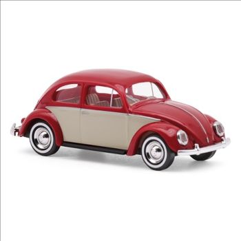 Busch - 1/87 VW KAFER OVALF. ROT/BEIGE