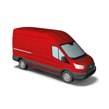 Busch - 1/87 FORD TRANSIT KASTENWAGEN ROT 2014