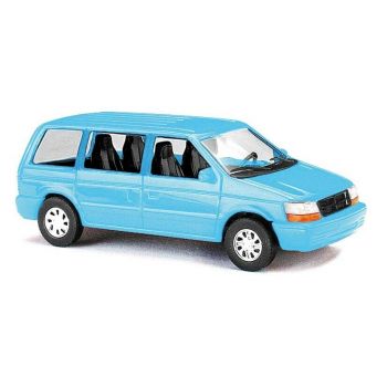 Busch - 1/87 Dodge Ram Van Hellblau 1990 (6/22) *ba89119