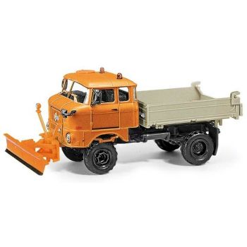 Busch - 1/87 Ifa W50 Dreiseiten-kipper Schneepflug (10/22) *ba95274