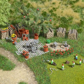 Busch - 1/87 GARTEN-SET H0