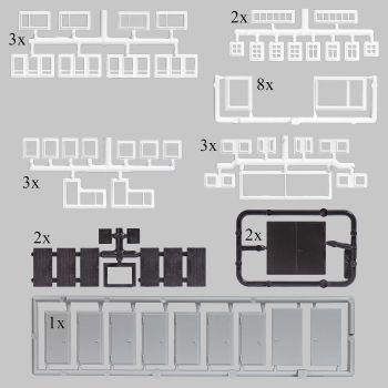 Busch - 1/87 FENSTER en TUREN H0/N/TT