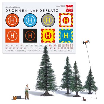 Busch - 1/87 A-SET: REHKITZRETTUNG H0 (1/25) *