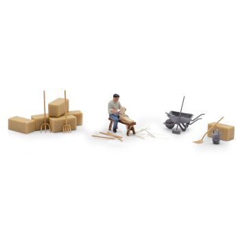 Busch - 1/87 A-SET:HOLZSCHNITZER H0 (03/25) *