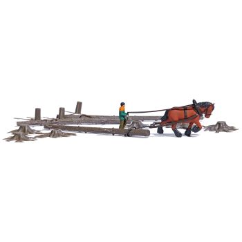 Busch - 1/87 A-SET: SCHAUHOLZRUCKEN H0 (1/25) *
