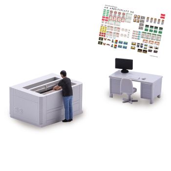 Busch - 1/87 A-SET:LASERMASCHINE H0 (03/25) *