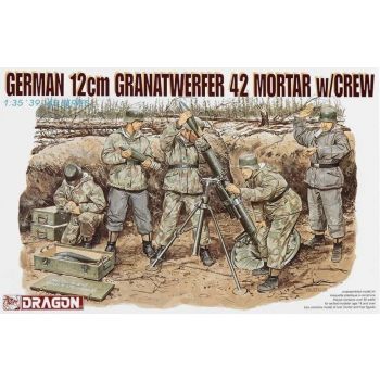 Dragon - 1/35 GERMAN 12CM GRANATWERFER 42 MORTAR W/CREW (2/23) *