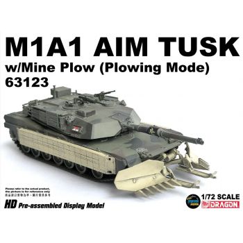 Dragon - 1/72 M1A1 AIM TUSK W/MINE PLOW DIECAST (01/25) *