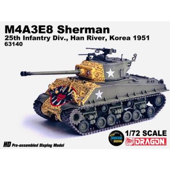 Dragon - 1/72 M4a3e8 Sherman Tiger Face 25th Infa Korea 1951 (9/22) * - Dra63140