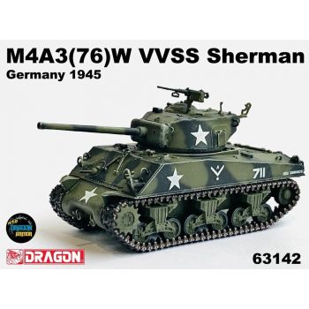 Dragon - 1/72 M4a3(76)w Vvss Sherman Germany 1945 (8/22) * - Dra63142