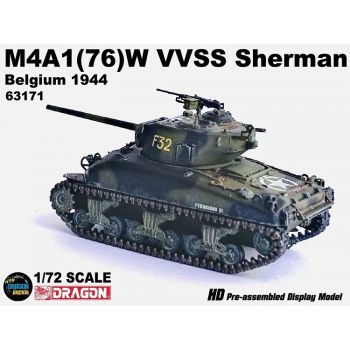 Dragon - 1/72 M4A1 (76)W VVSS SHERMAN BELGIUM 1944 (11/22) *