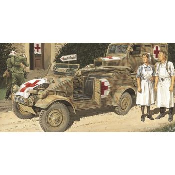 Dragon - 1/35 KUBELWAGEN AMBULANCE W/GERM MEDIC (03/25) *