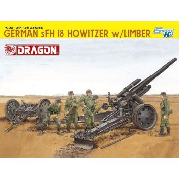 Dragon - 1/35 GERMAN S.FH.18 HOWITZER WITH LIMBER (8/23) *
