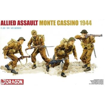 Dragon - 1/35 ALLED ASSAULT MONTE CASSINO 1944 W/OPT.HEADS (10/23) *