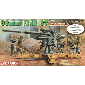 Dragon - 1/35 88mm Flak 37 Mit Behelfslafette (7/22) *dra6523