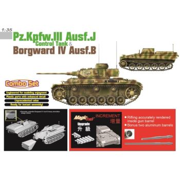 Dragon - 1/35 PZ.KPFW.III AUSF.J CONTROL TANK en BORGWARD IV AUSF.B