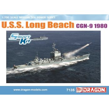 Dragon - 1/700 U.S.S. LONG BEACH CGN-9 1980