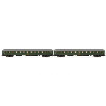 Electrotren - 1/87 RENFE 2-P BBL-8100 COUCHETTE COACHES GREEN IV (9/24) *