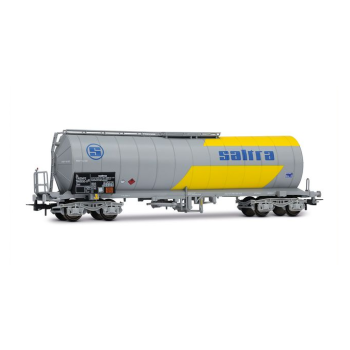 Electrotren - 1/87 RENFE 4-AXLE ISOLATED TANK WAGON, YELLOW/GREY (05/25)*