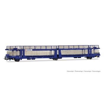 Electrotren - 1/87 TRANSFESA LAEKS 63C AUTOTRANSPORT BLAUW EP. VI