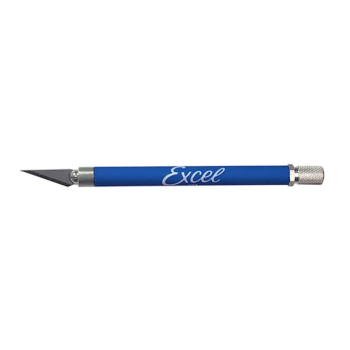 Excel Blades - K18 GRIP-ON KNIFE BLUE- CARDED