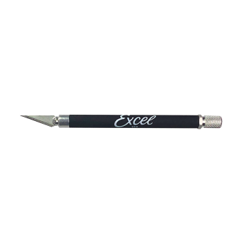 Excel Blades - K18 GRIP-ON KNIFE BLACK- CARDED