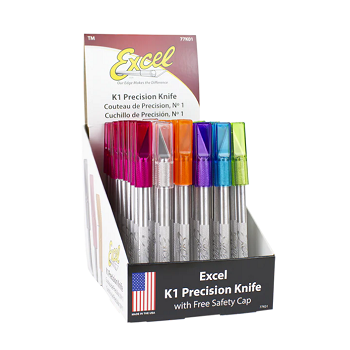 Excel Blades - K1 LIGHT DUTY KNIFE DISPLAY 60 PCS.