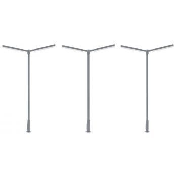 Faller - 1/87 LED-KRUISMASTLAMP 2 ARMEN KOUD WIT 3 ST. (7/23) *