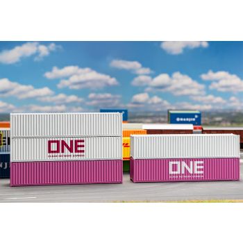 Faller - 1/87 40' CONTAINER ONE SET 5 STUKS (6/23) *