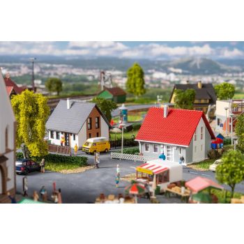 Faller - 1/160 2 VRIJSTAANDE HUIZEN