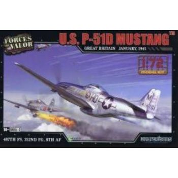 Forces of valor - 1/72 P-51D MUSTANG U.S. MODEL KITS GREAT BRITAIN JAN 1945