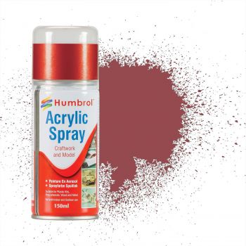 Humbrol - Acrylic Spray No 73 Matt Wine Red Oxide 150 Ml (4/22) *had6073