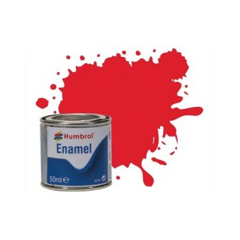 Humbrol - ENAMEL PAINT NO 19 BRIGHT RED - GLOSS 50 ML
