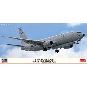 Hasegawa - 1/200 P-8A POSEIDON VP-10 W/RADAR POD 10856 (10/23) *